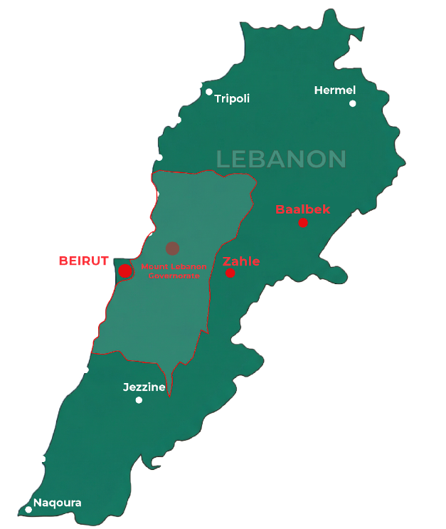 Lebanon Map